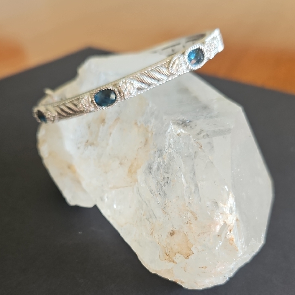 Judith Ripka London Blue Topaz Sterling Silver Bracelet